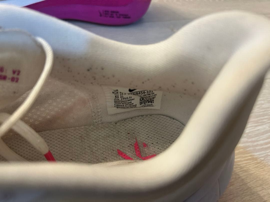 Nike Zoom Fly 6 サイズ27.5cm ホワイト/ブラック/ピンク