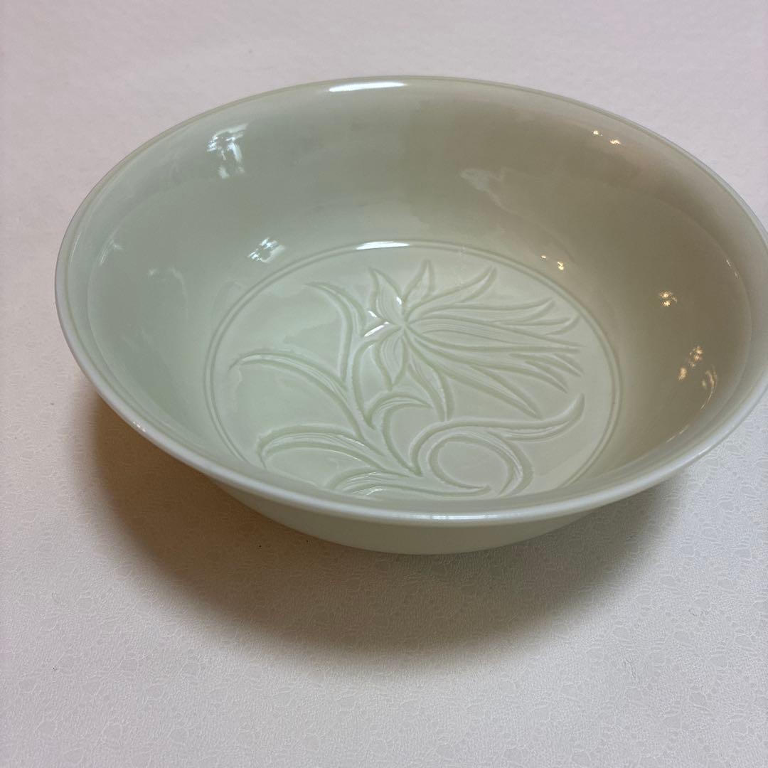 宮永東山（造）茶道具　菓子鉢 蓮華唐草文　現代工芸　陶磁器　京焼