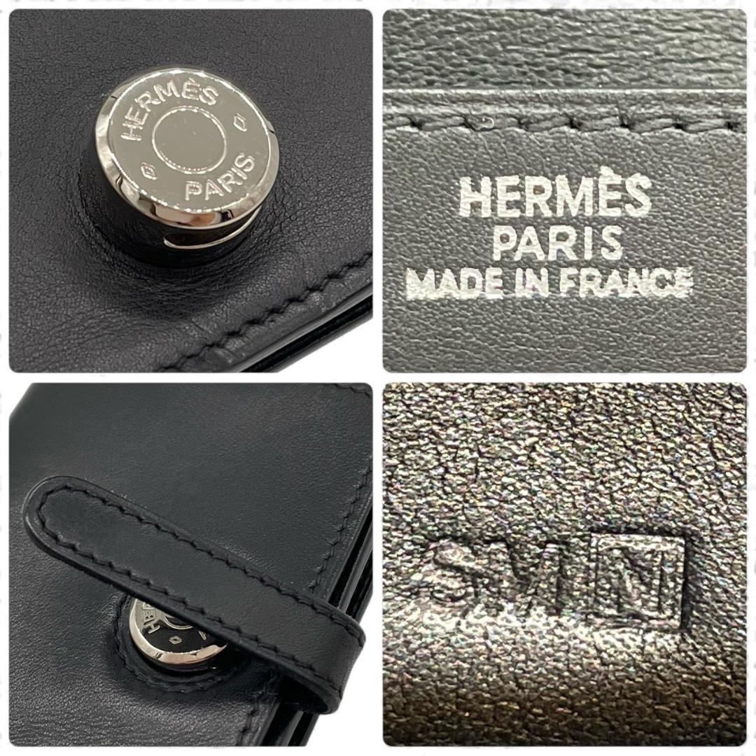 【超極美品】エルメス 名刺入れ カードケース ドゴン ボックスカーフ □N刻印