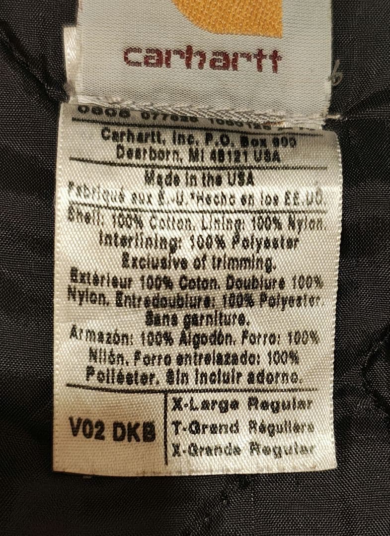 豆*福様 Carhartt カーハート ダックベスト ブラウン XL　usa製