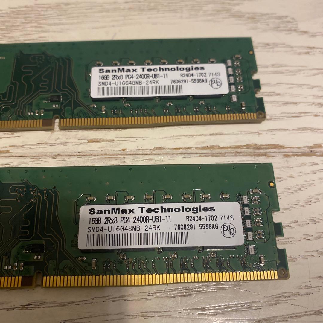 SanMax 16GB DDR4 メモリ PC4-2400R