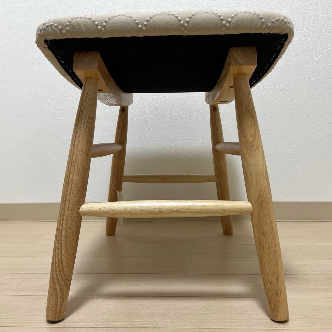 ミナペルホネン スツール タンバリン 丸脚 【エクリュ/ライトブルー】 椅子