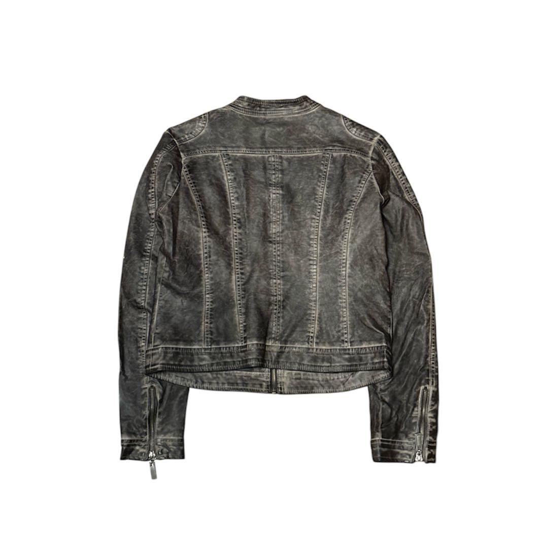 ジャケット・アウター vintage like fake leather jacket