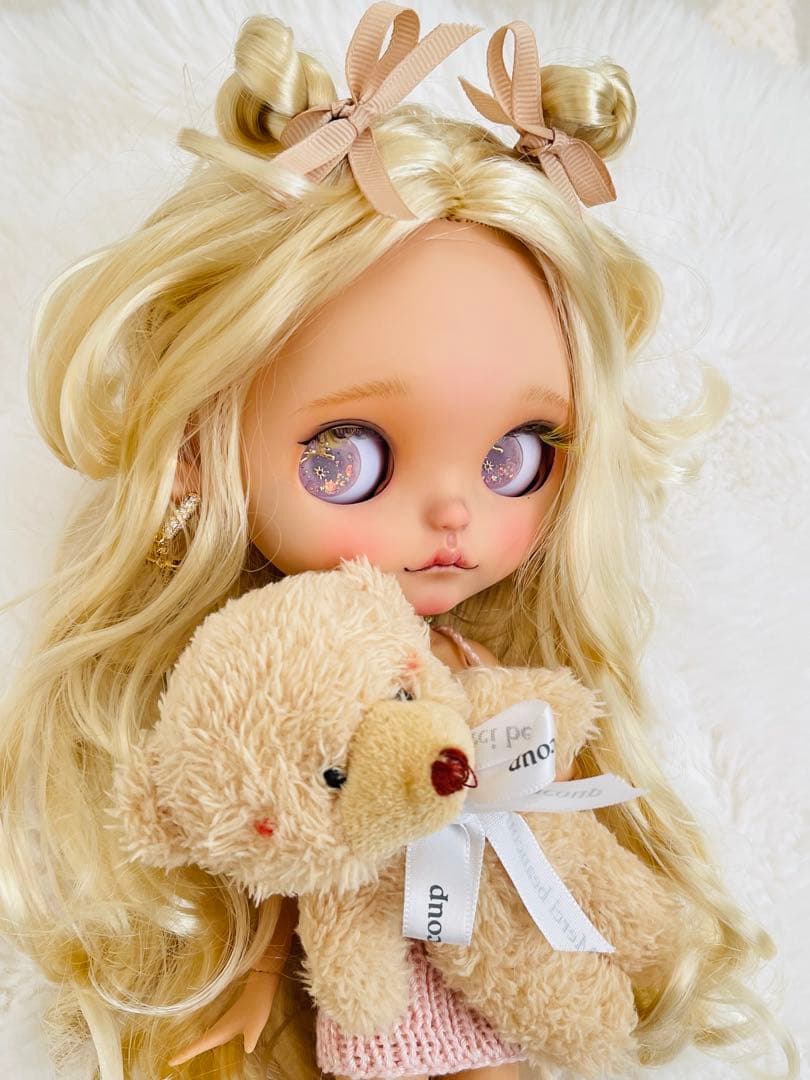 ー専用ー　アイシードールカスタム　レア！褐色のお姫♡ハムハム口♡ピアスつけ耳♡