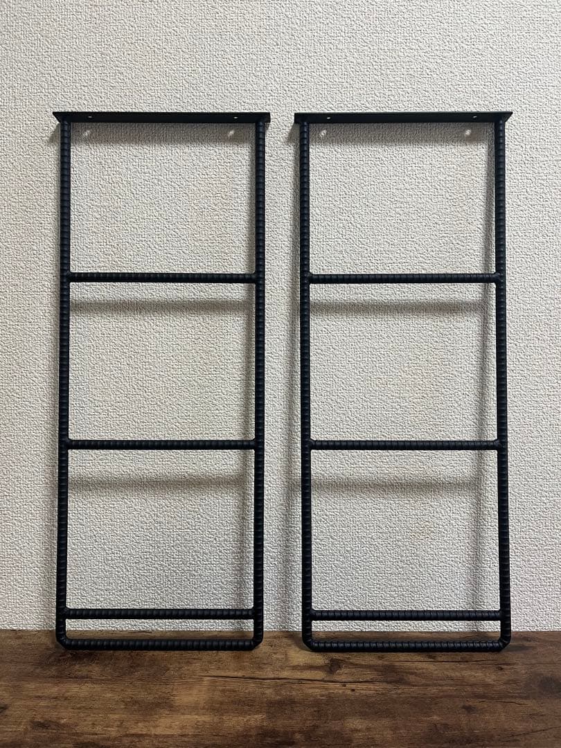 アイアン吊り棚ブラケット　アイアンシェルフ　 高さ53cm 2本セット