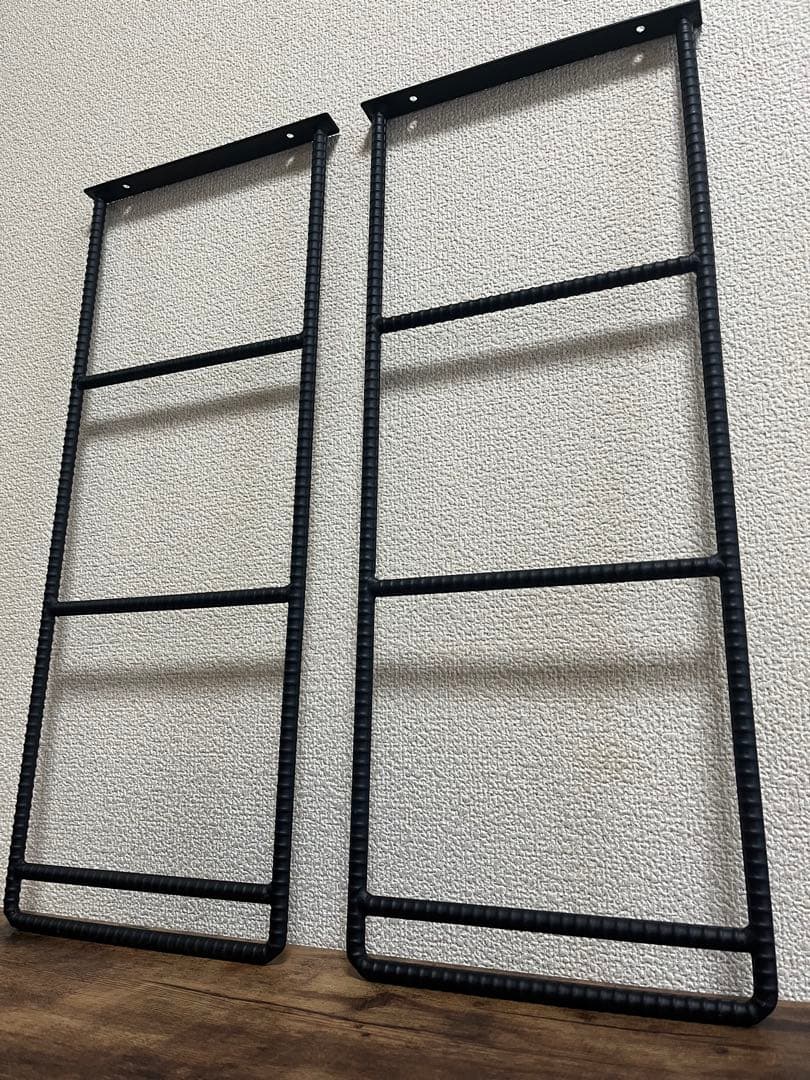 アイアン吊り棚ブラケット　アイアンシェルフ　 高さ53cm 2本セット