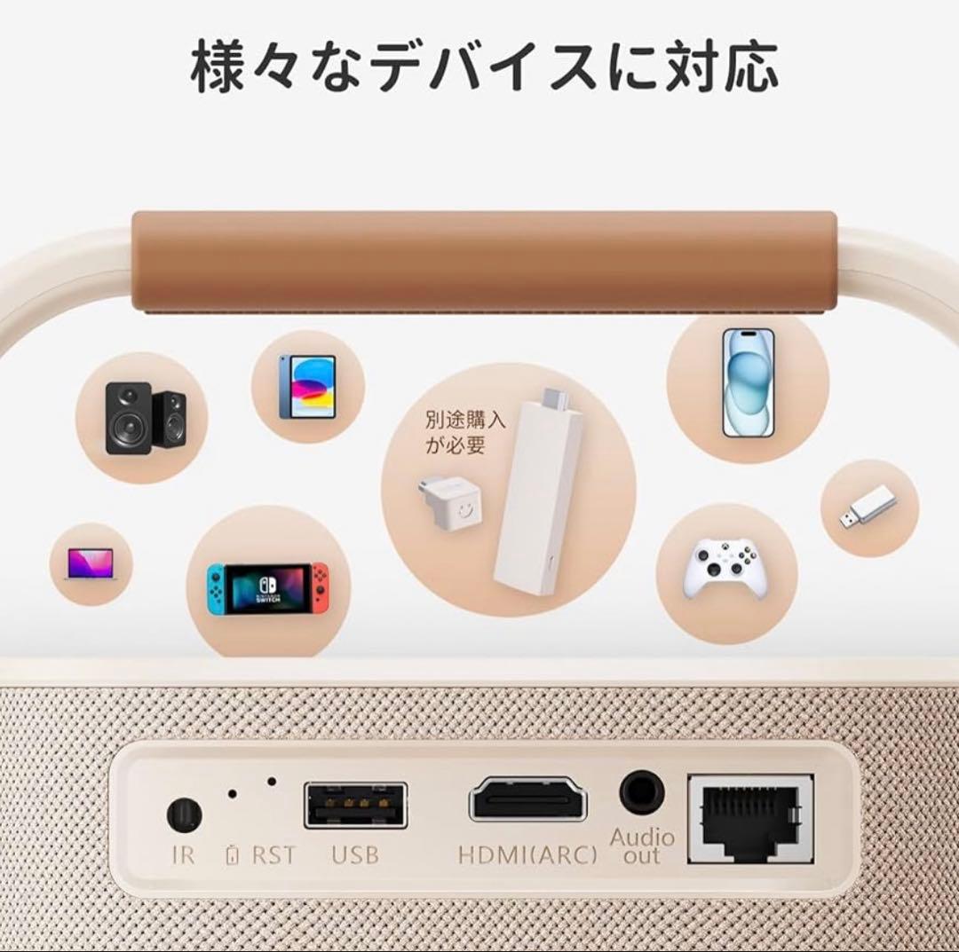 【未開封・半額以下】Yaber T2 高音質プロジェクター_JBLスピーカー