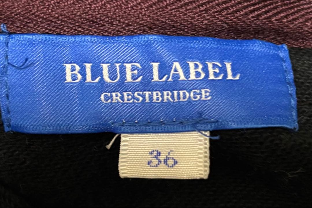 【美品】ブルーレーベルクレストブリッジ パーカー　ドッキングワンピース チェック