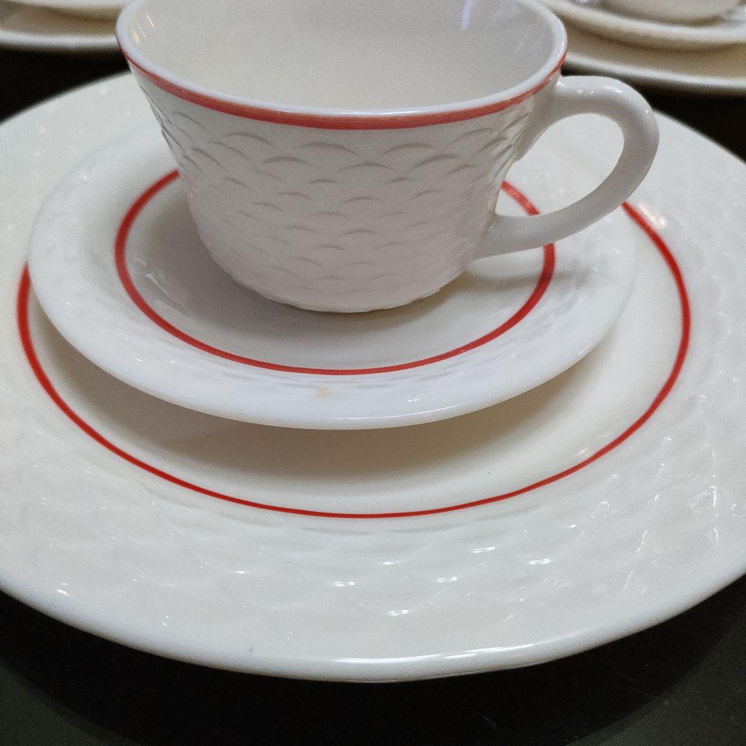 fireking フィッシュスケール　C＆S ディナープレートX3