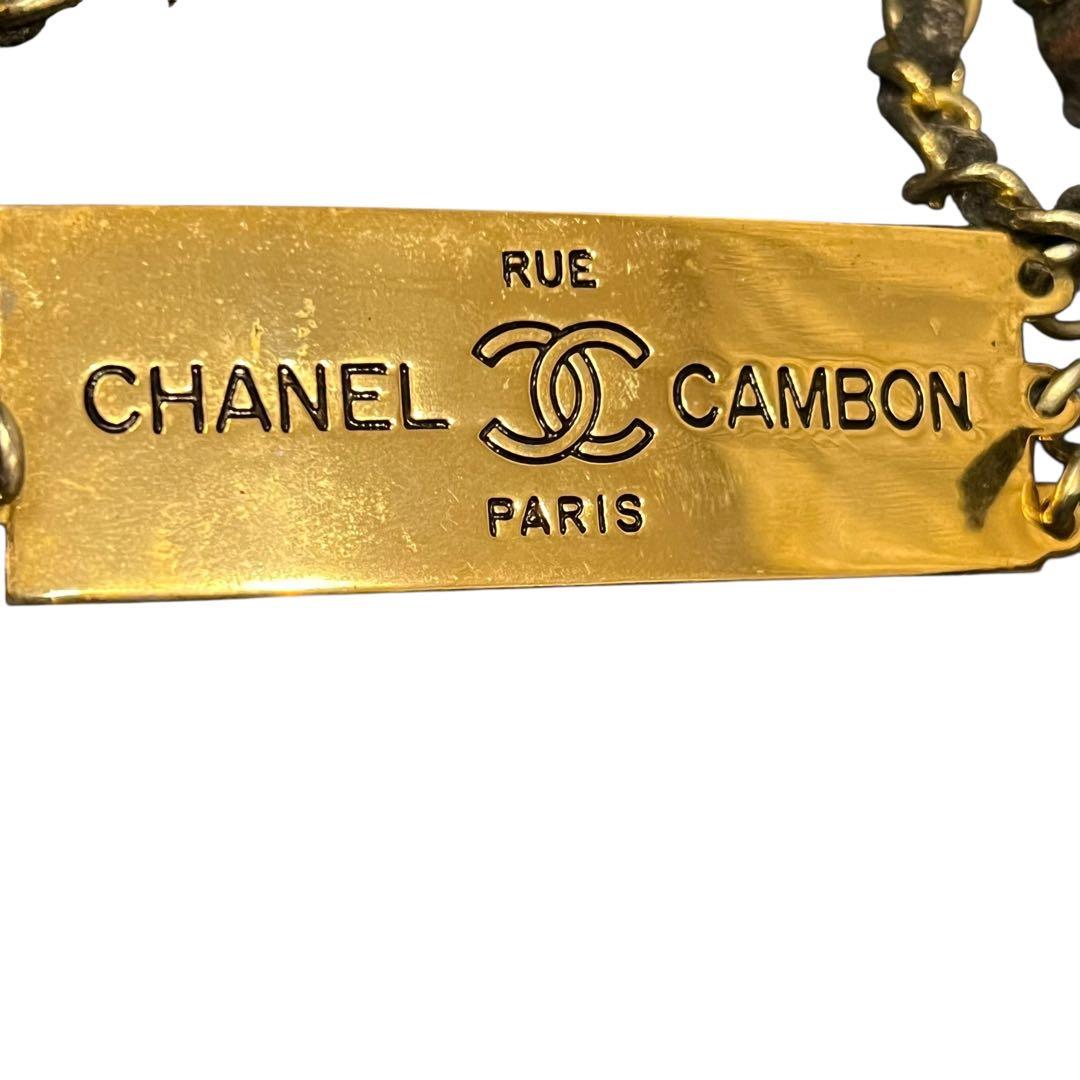 希少品✨シャネル ヴィンテージ チェーンベルト ゴールドプレート ココマーク