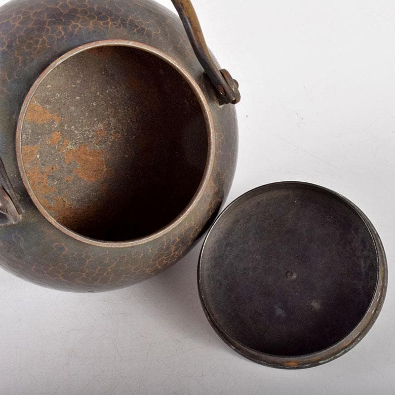 煎茶道具　鎚起銅器　玉川堂造　湯沸　薬缶　銅瓶　共箱　U　R4898
