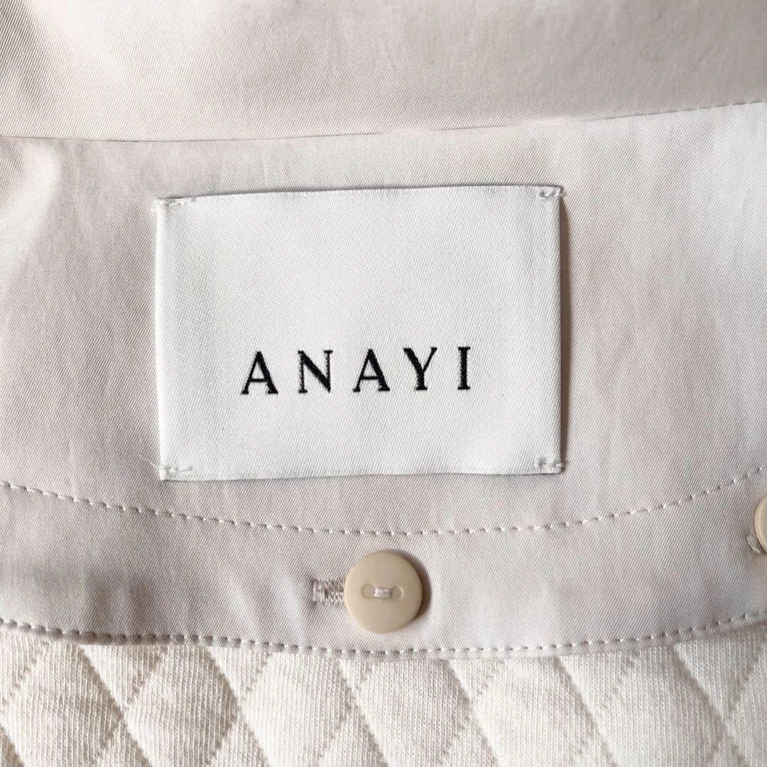 未使用級 アナイ ブライトツイルライナー付モッズコート オフ白 2024✨ 38
