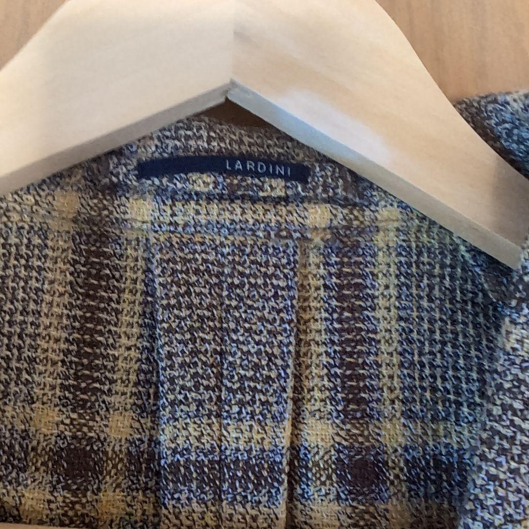 ラルディーニ ジャケット　LARDINIブラウンチェック