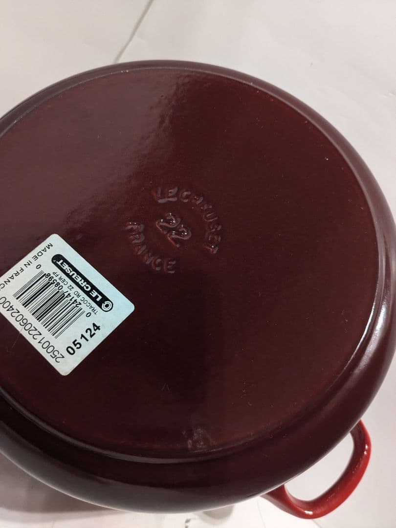 Le Creuset ル・クルーゼ 22cm　ココット　両手鍋　チェリーレッド