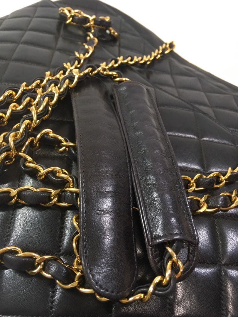 シャネル　ラムスキン　マトラセッセ　チェーン　ショルダーバッグ