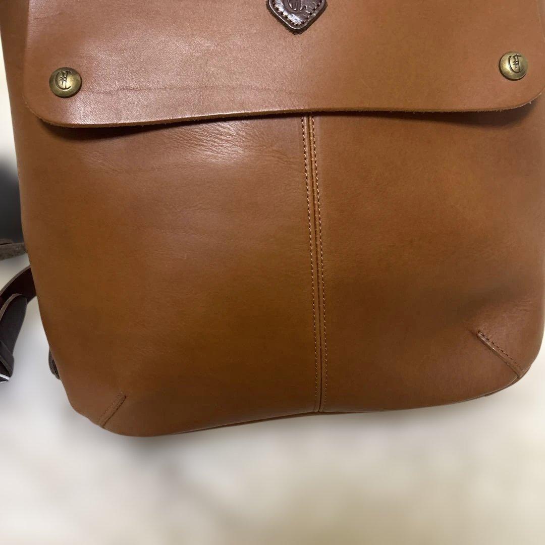 【極美品】クレドラン マルシェリュック ブラウン　レザー