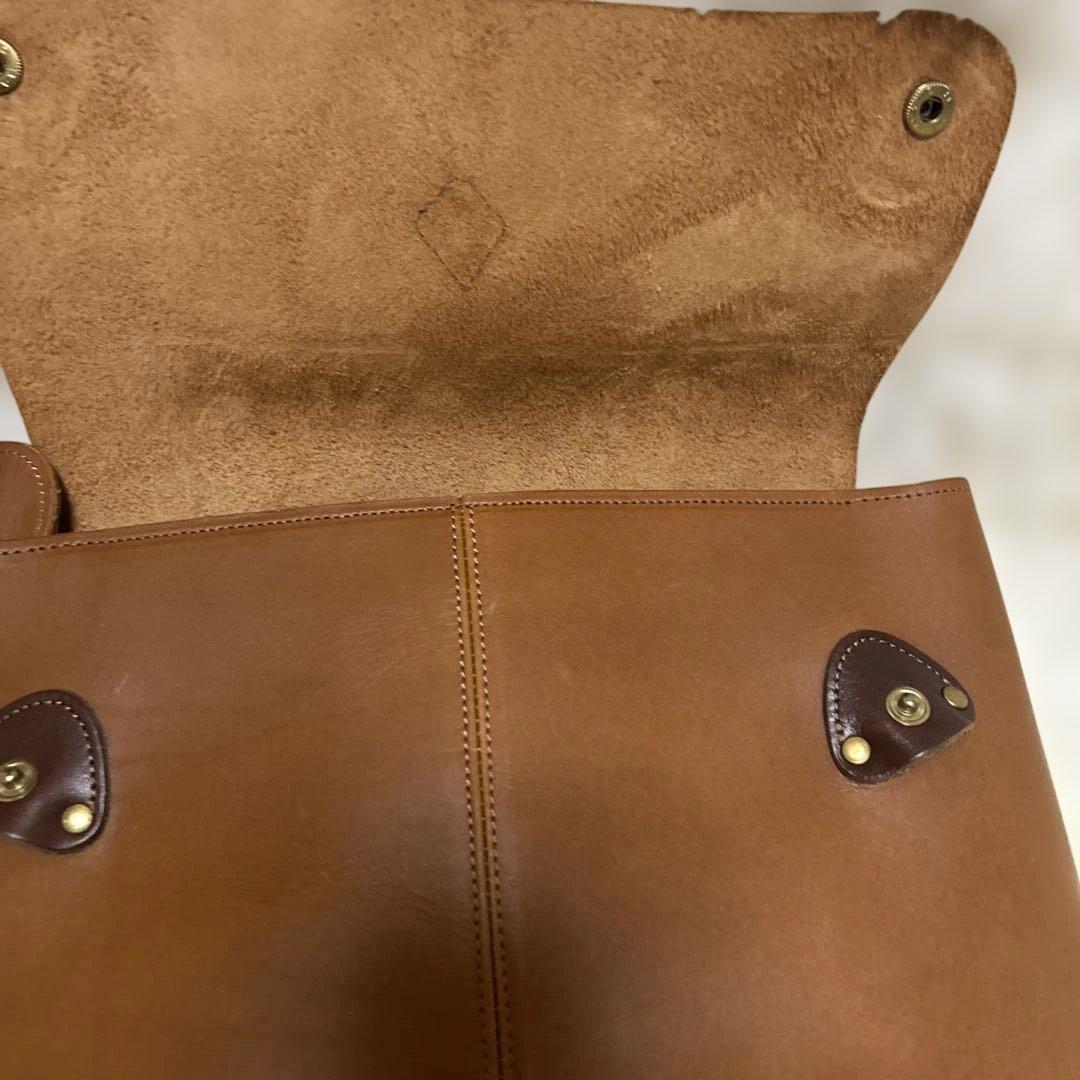 【極美品】クレドラン マルシェリュック ブラウン　レザー