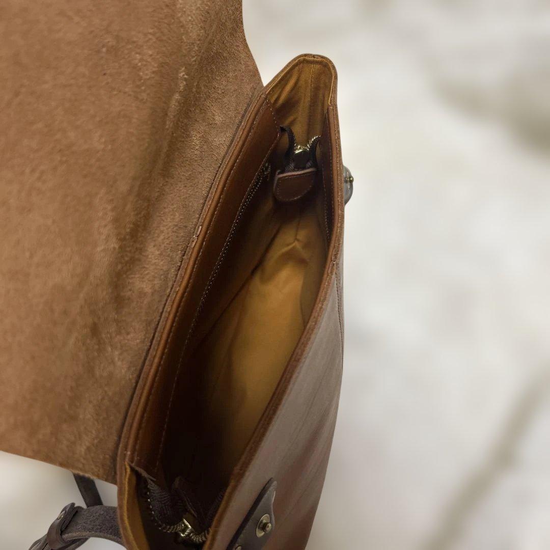 【極美品】クレドラン マルシェリュック ブラウン　レザー