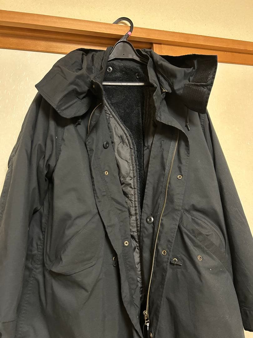 新品バックナンバーマルチウェイモッズコートインナー付き黒M定価15,800