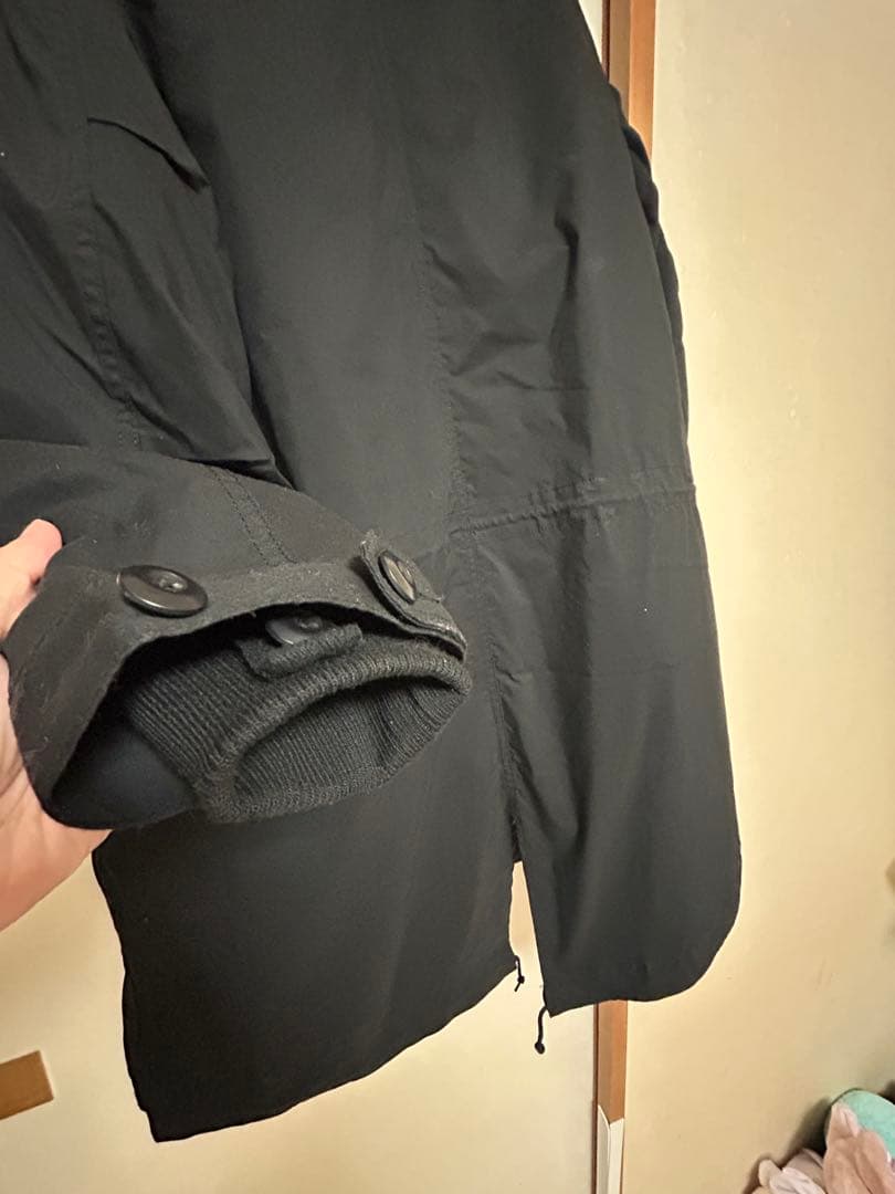 新品バックナンバーマルチウェイモッズコートインナー付き黒M定価15,800