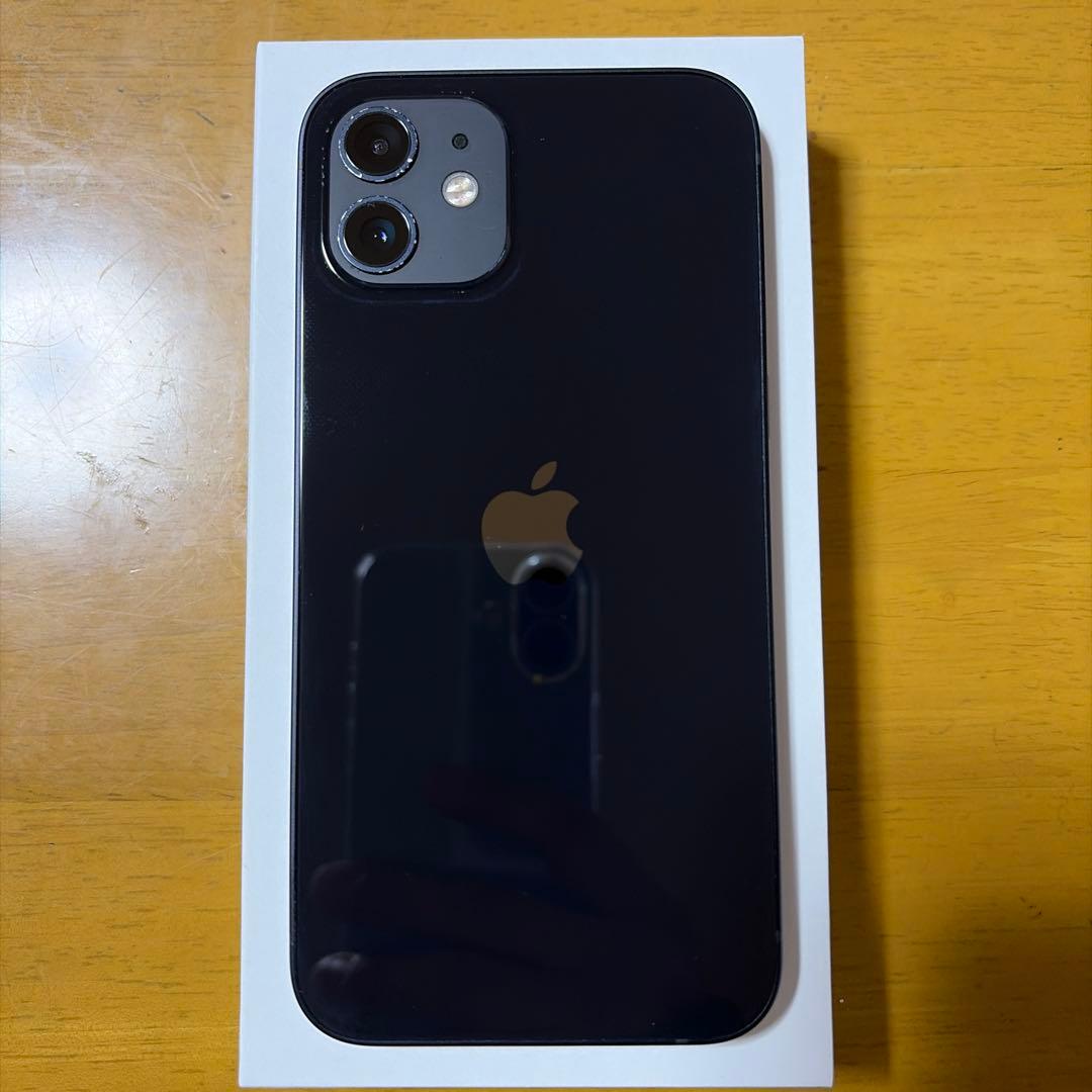 Apple iPhone 12 ブラック 本体 充電ケーブル付き