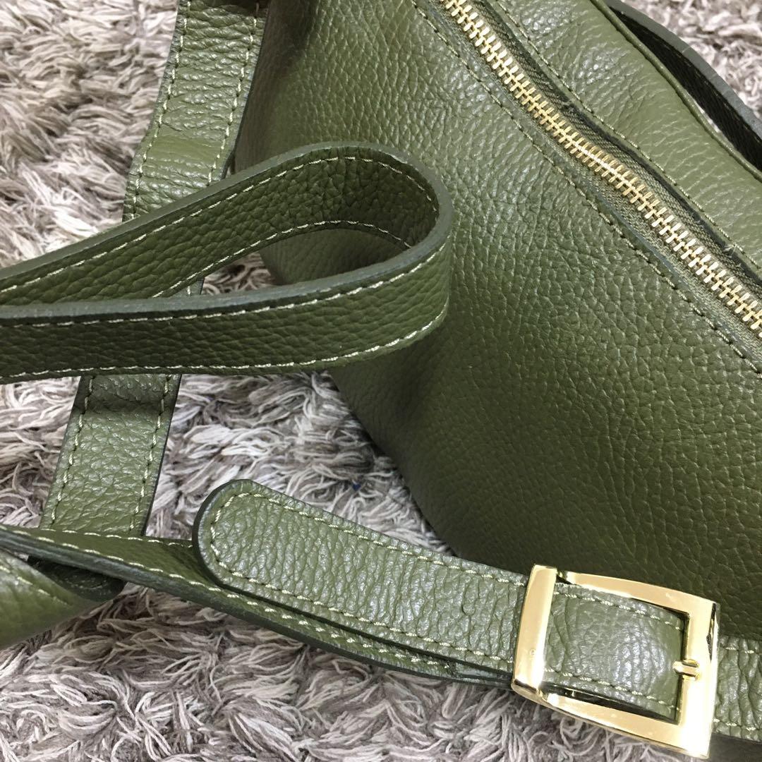 AULENTTI♫ オリーブグリーン ボディバッグ