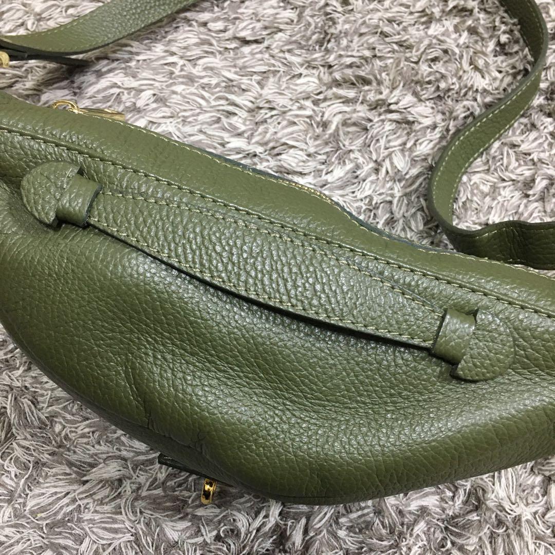 AULENTTI♫ オリーブグリーン ボディバッグ