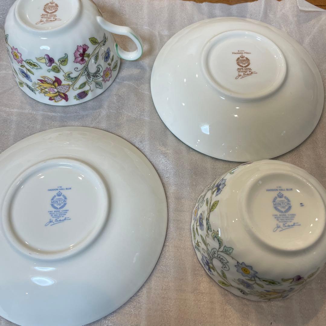 ロイヤルドルトン　ティーセット　4ピース　ミントン　ハドンホール