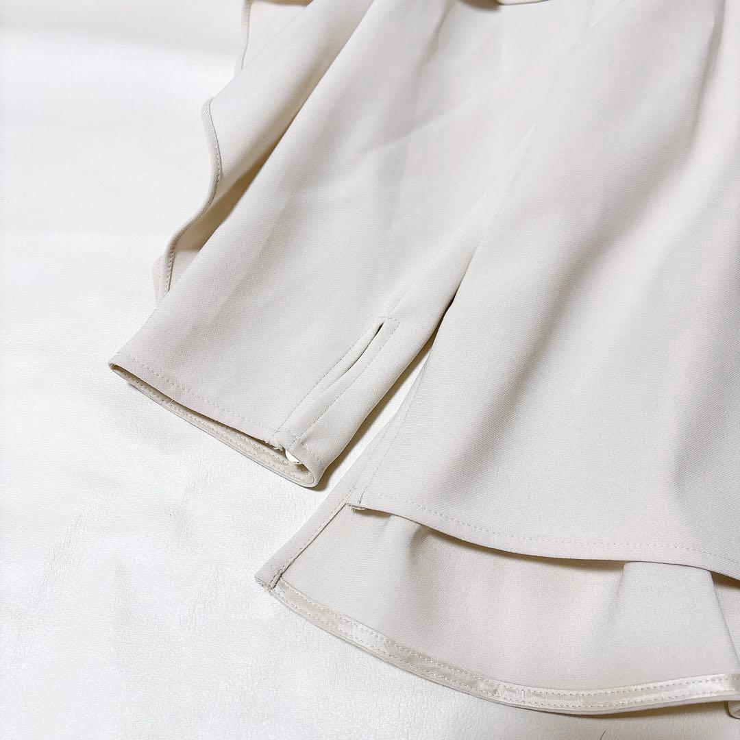 メグルー様　美品◎ANAYI アナイ ストレッチクロスケープ 長袖ブラウス 38