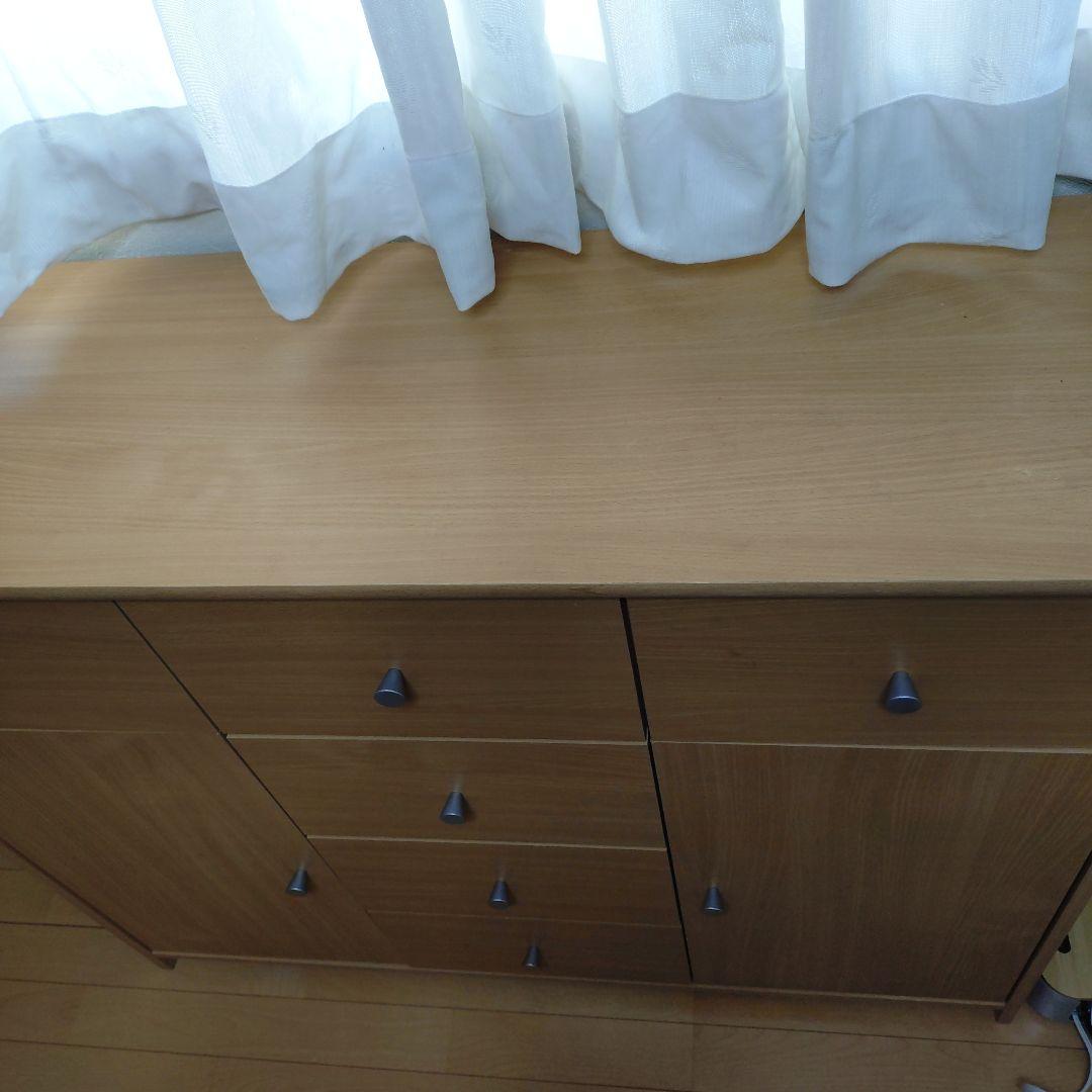 ナチュラルウッド 6引き出しチェスト