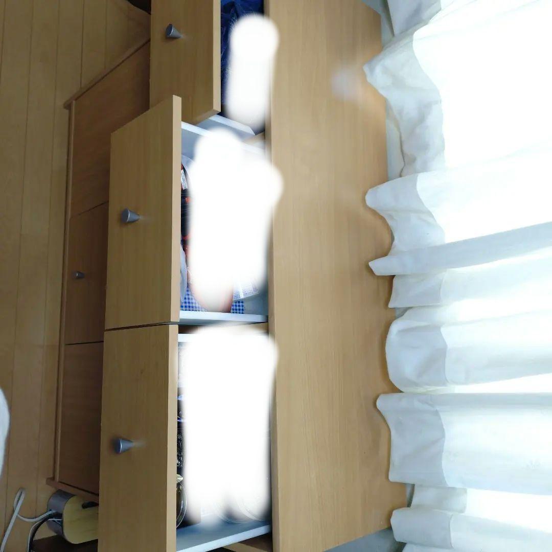 ナチュラルウッド 6引き出しチェスト