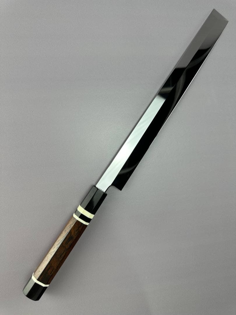 5641期間限定 ウルトラ鏡面仕上げ 蛸引き包丁 タコ引き 尺 黄檀八角柄