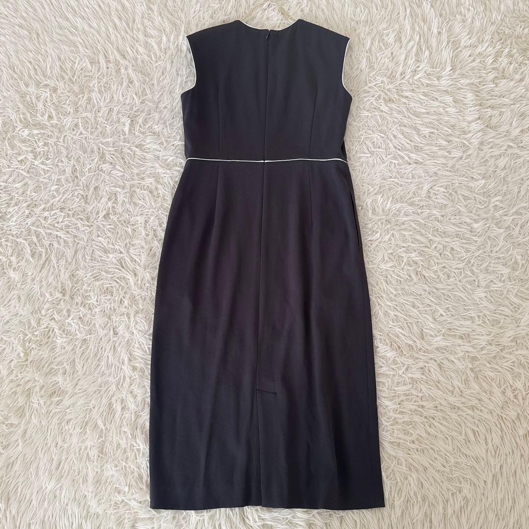 美品 BEIGE, ベイジ✨CINDY クルーネックドレス チャコールグレー 2