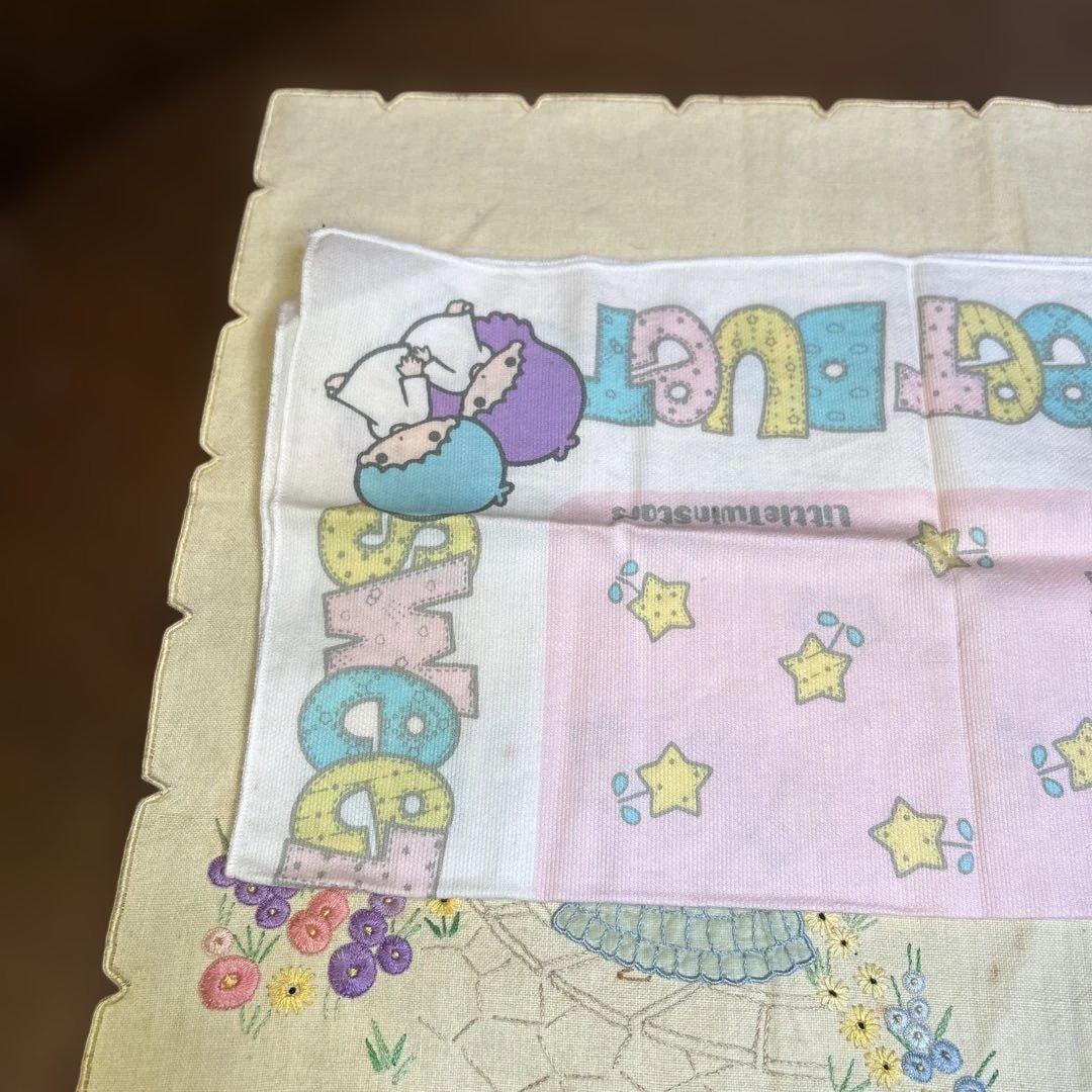 貴重キキララLittleTwinStarsお弁当箱箸箱ランチバッグクロス1976