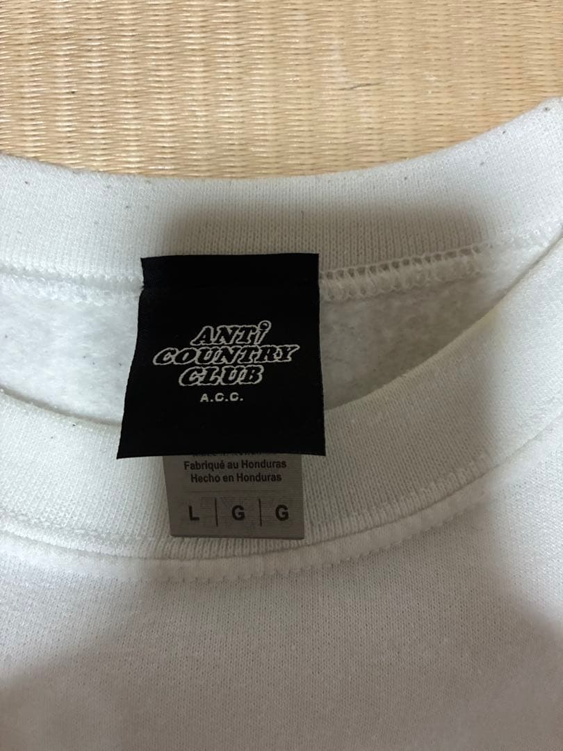ANTI COUNTRY CLUB ホワイト トレーナー L