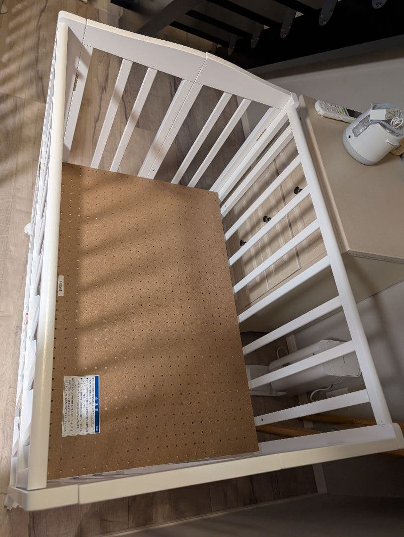 美品♡カトージ ミニベビーベッド 折りたたみ F（ホワイト）