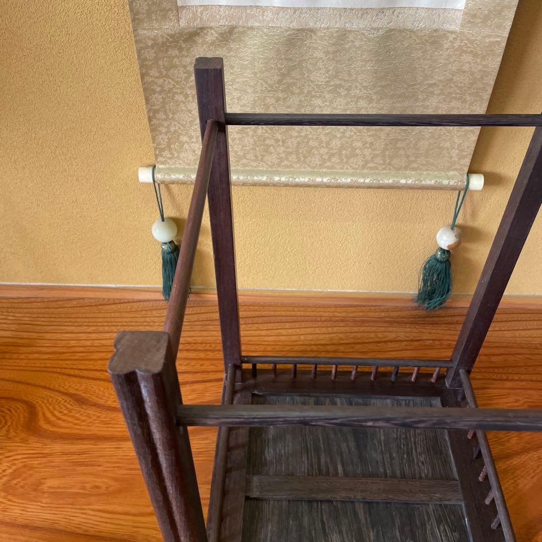 唐木懸崖1.2尺 盆栽台 黒檀 ビンテージ品 昭和レトロ 高卓(こうしょく)