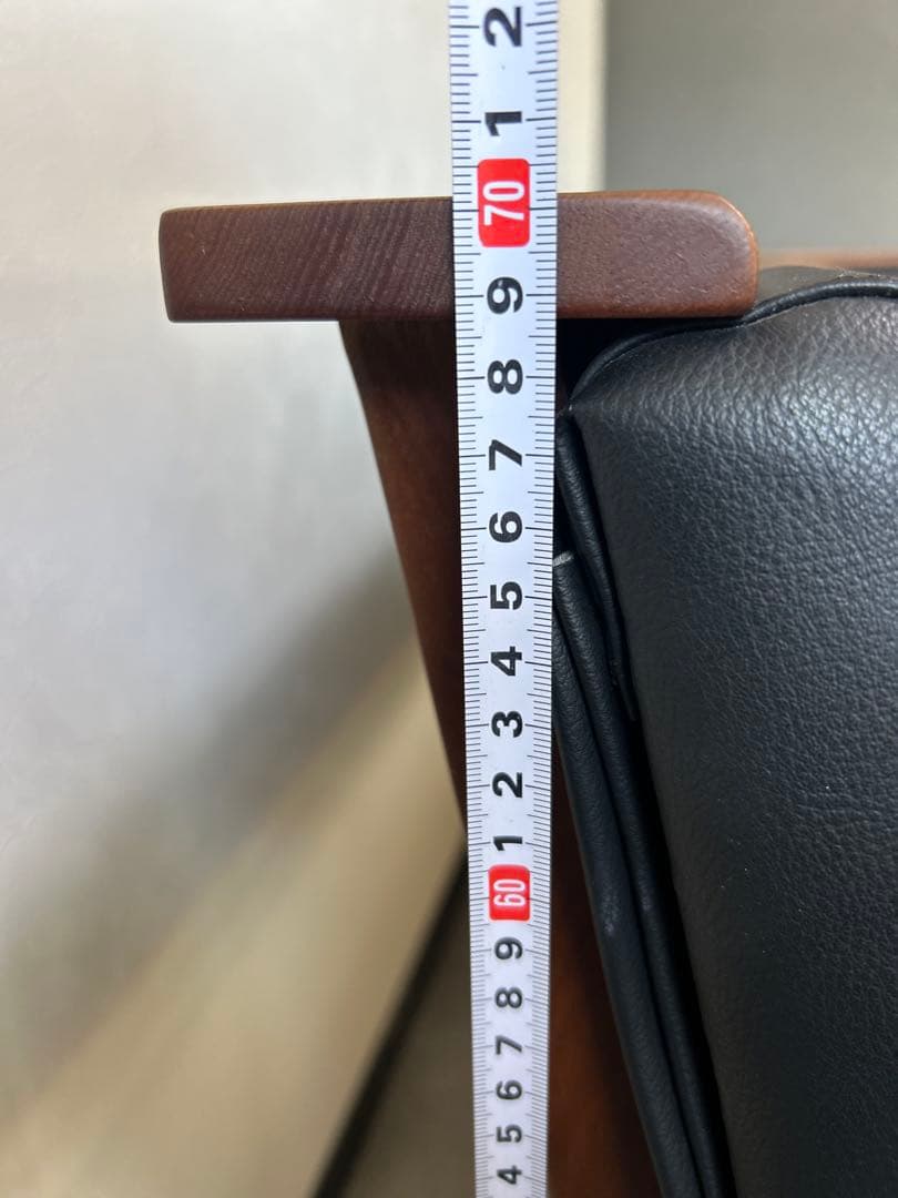 ソファー　カウチソファー　黒 合成皮革ソファ 165cm直接引取ダイニングソファ