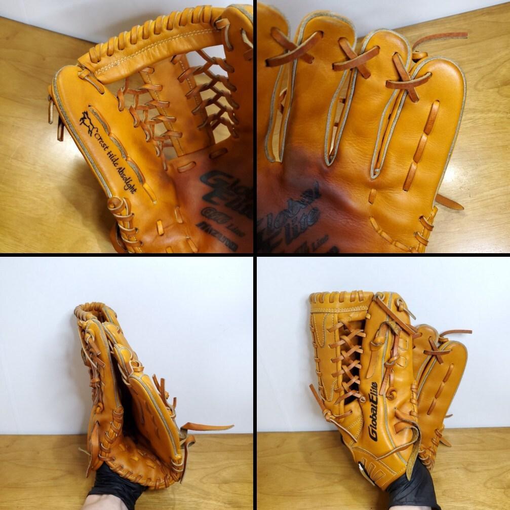 ミズノ グローバルエリート QMライン 限定モデル 良品 外野用 軟式グローブ