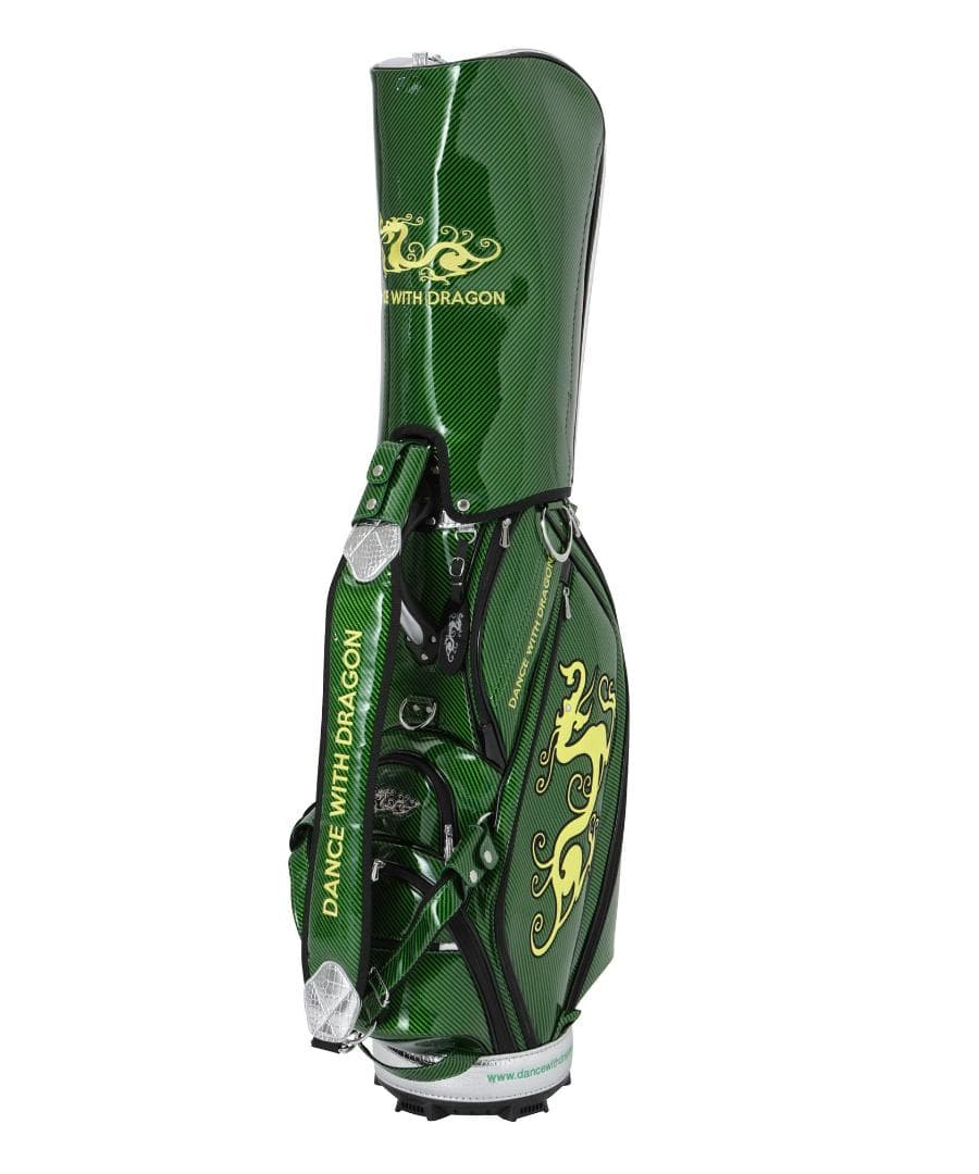 新品☆ダンスウィズドラゴン キャディバック＆ヘッドカバー７つセット☆定価17万円
