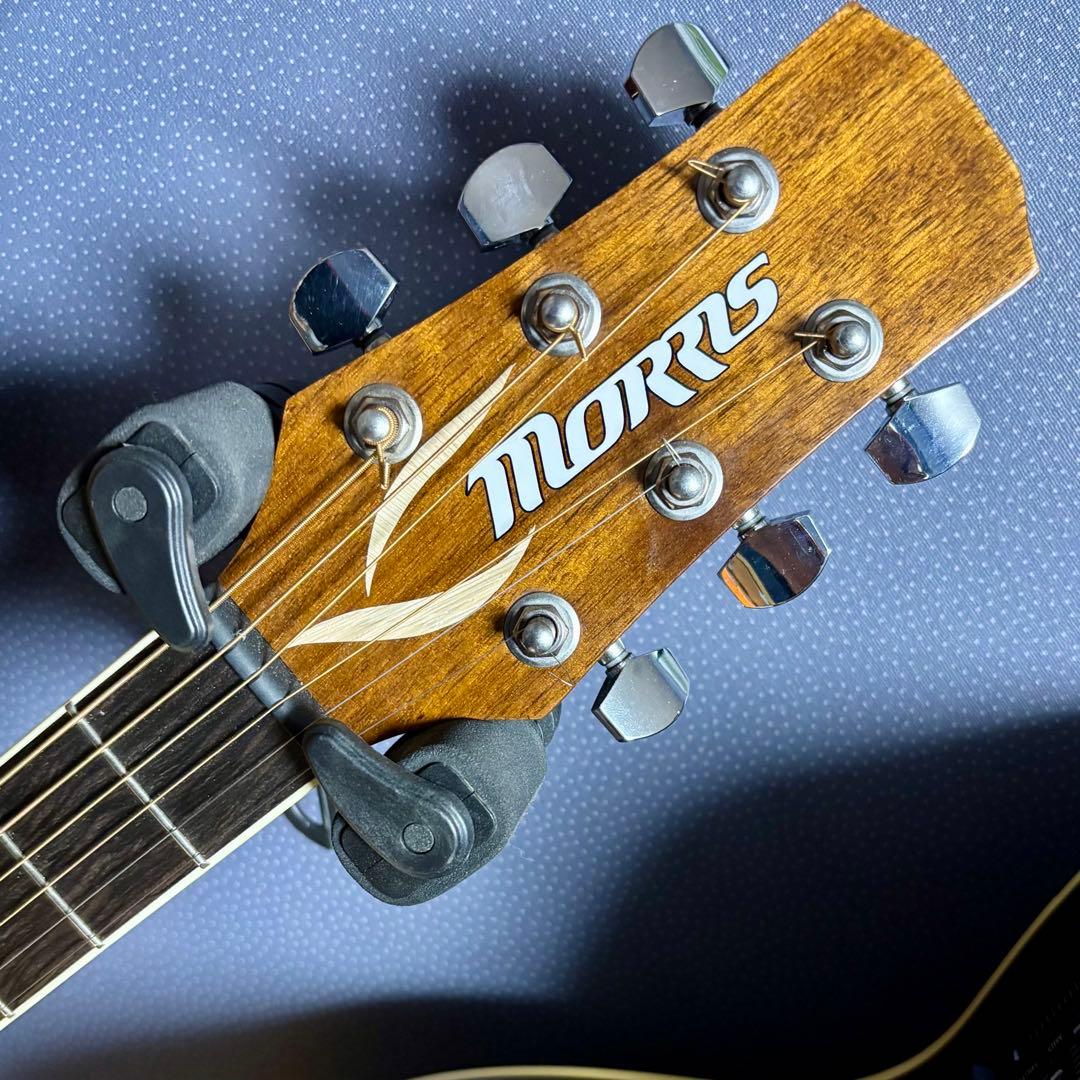【新品同様】morris R-011 TS エレアコ 超低弦高調整済