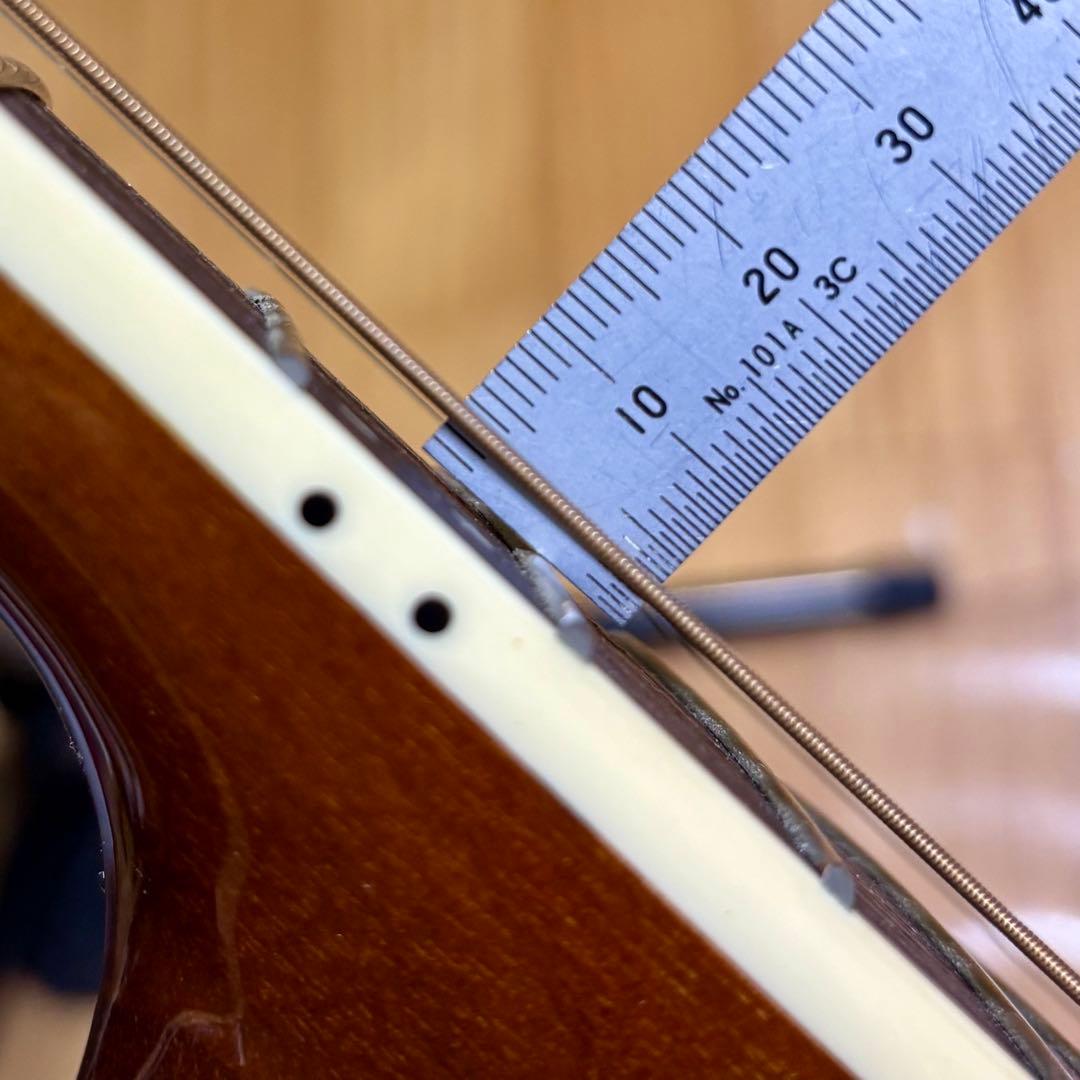 【新品同様】morris R-011 TS エレアコ 超低弦高調整済