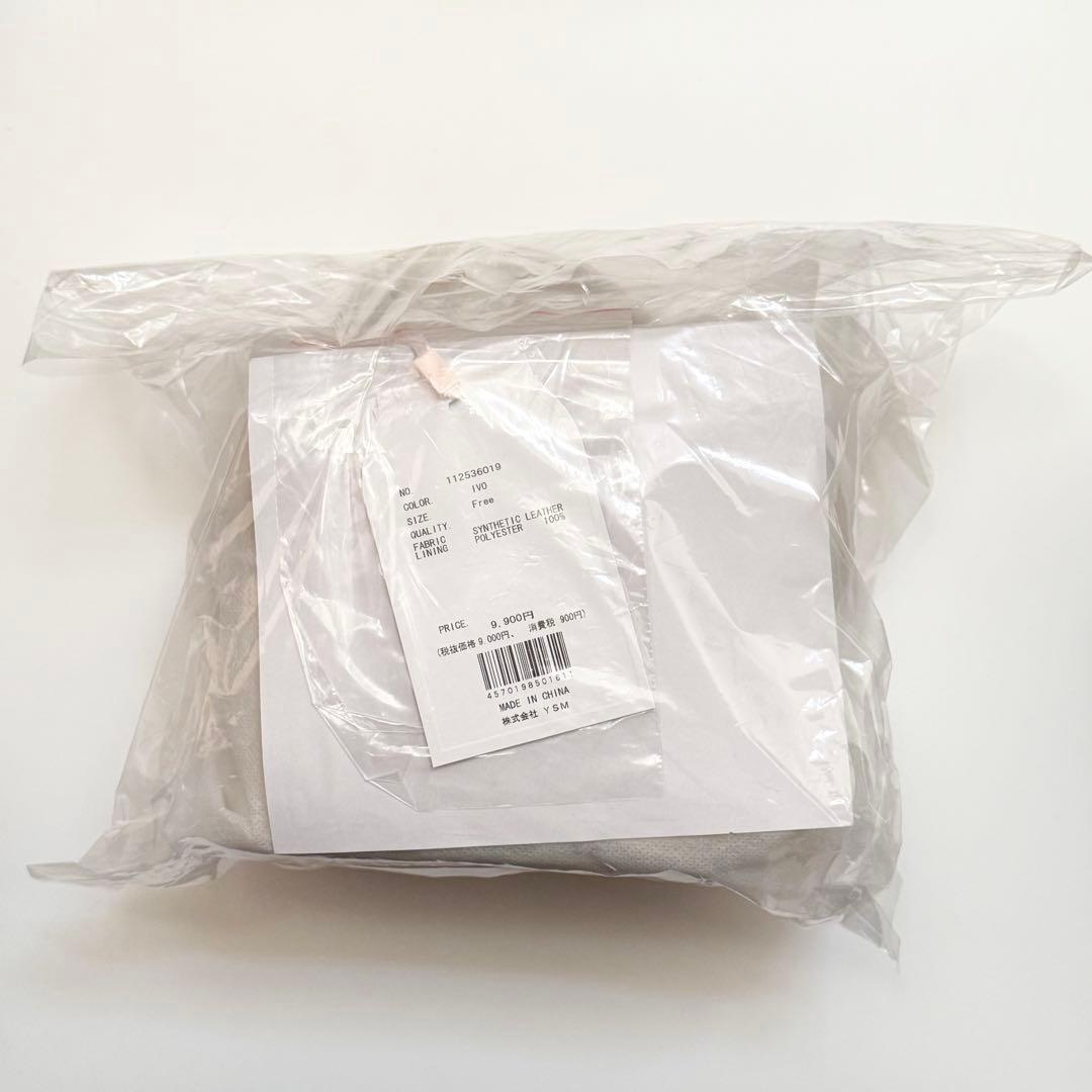 Darich キルティングパールスクエアミニバッグ ゴールドパーツ アイボリー