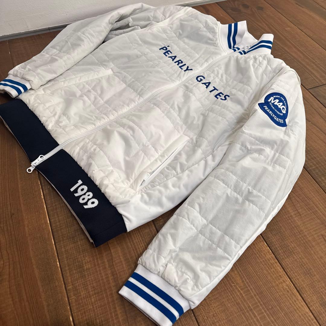 専用　パーリーゲイツ 中綿　リバーシブルブルゾン　4 ホワイト　ネイビー　ベスト