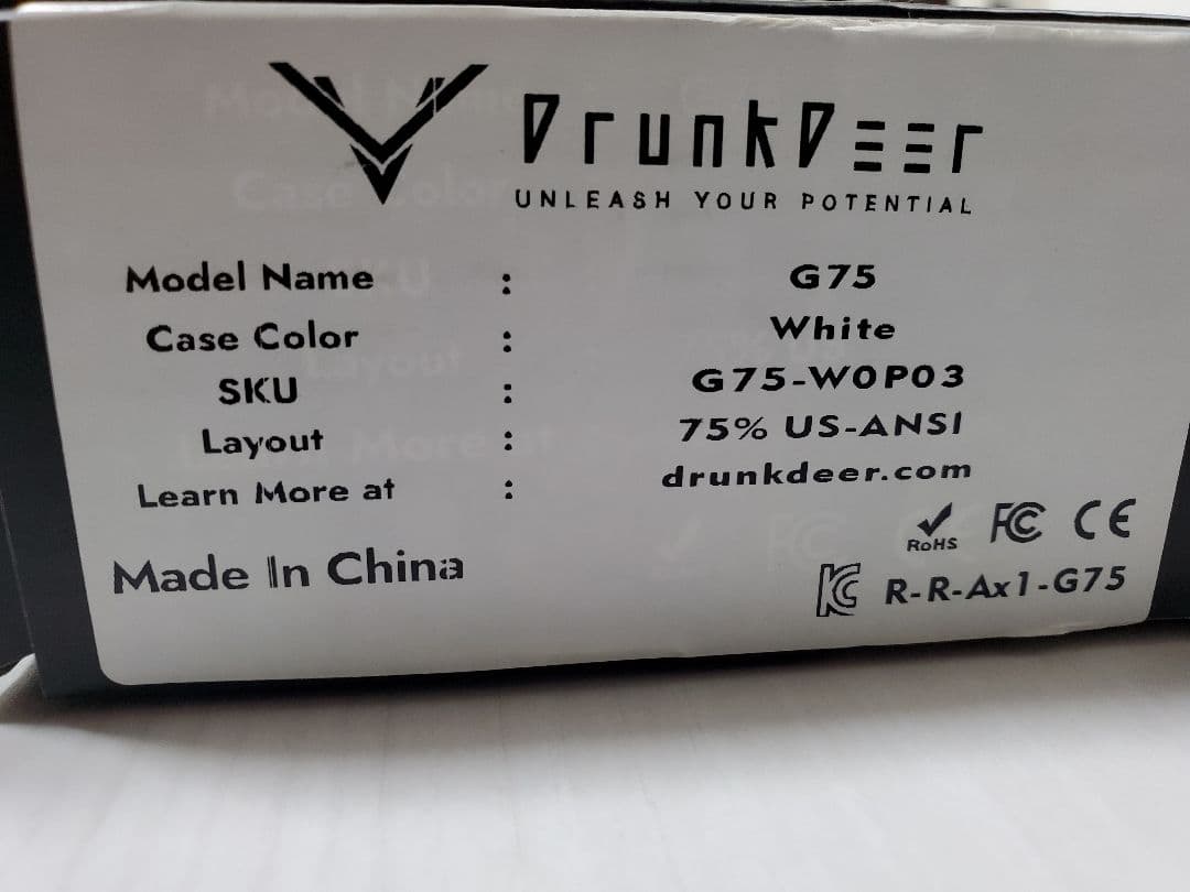 DRUNKDEER G75 キーボード【ラピッドトリガー】