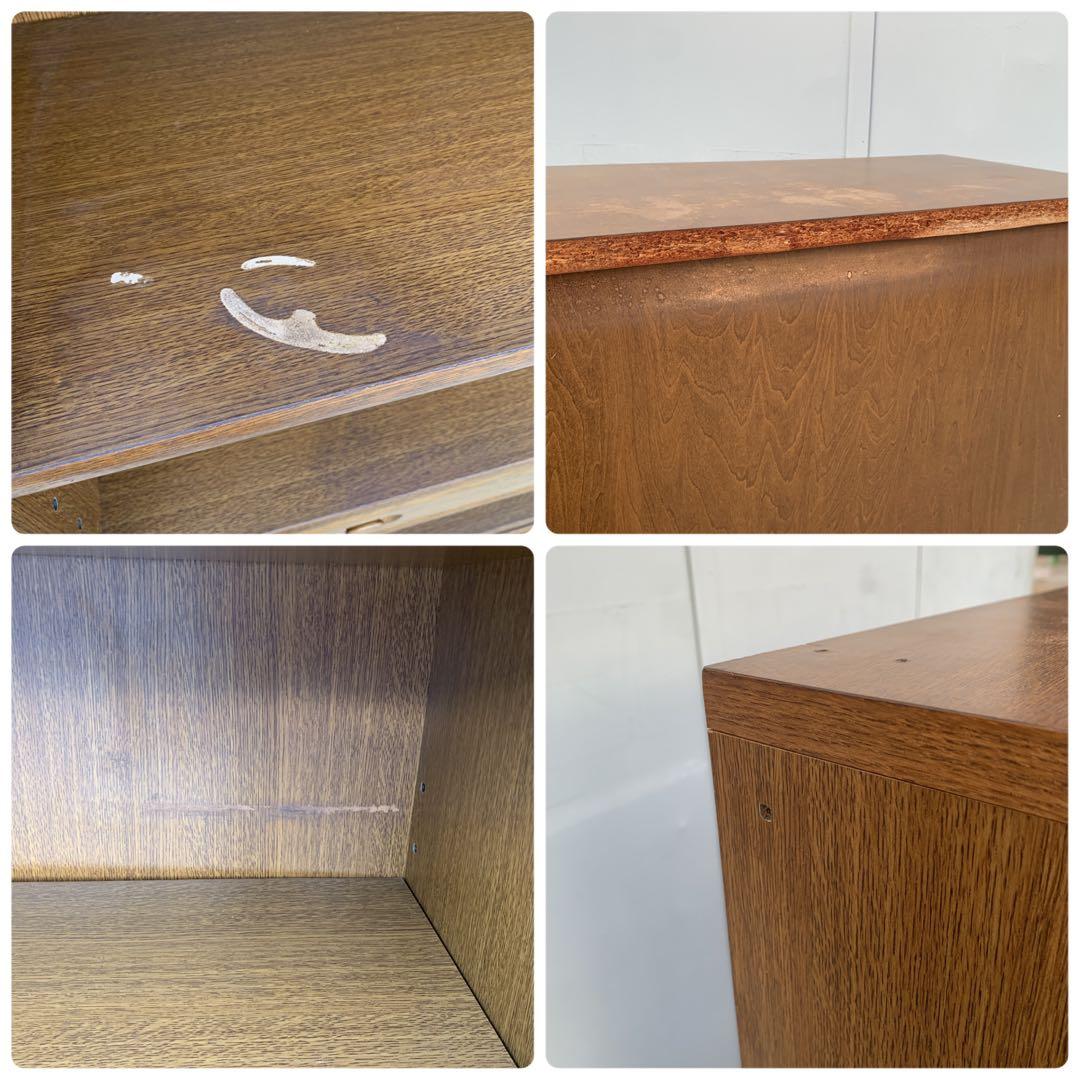 【送料込】浜本工芸 木製シェルフ 引き出し付き 本棚 日本製