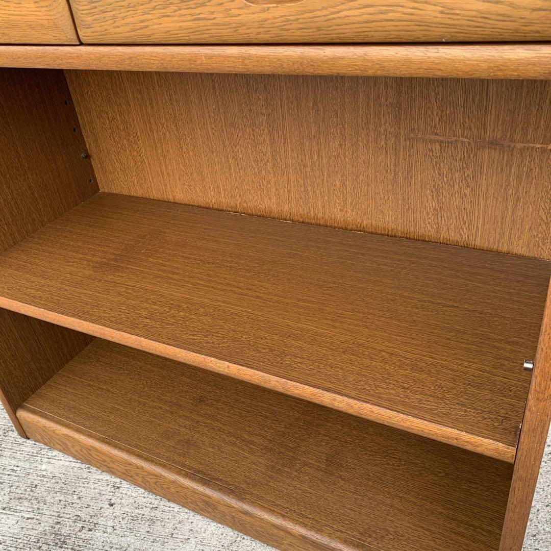 【送料込】浜本工芸 木製シェルフ 引き出し付き 本棚 日本製