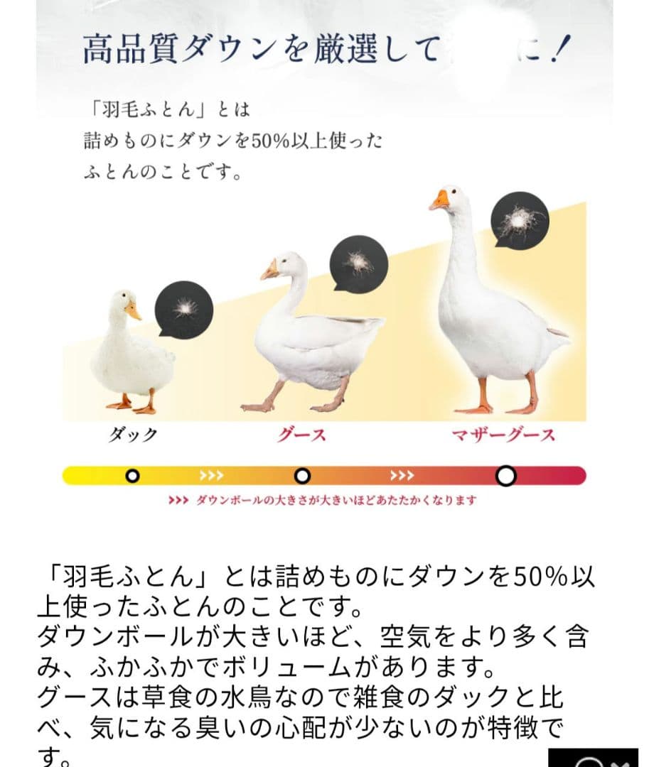 れ*ゆ様 高品質 希少 手摘みホワイトグース 羽毛 西川 掛け布団 花柄 ハンガ