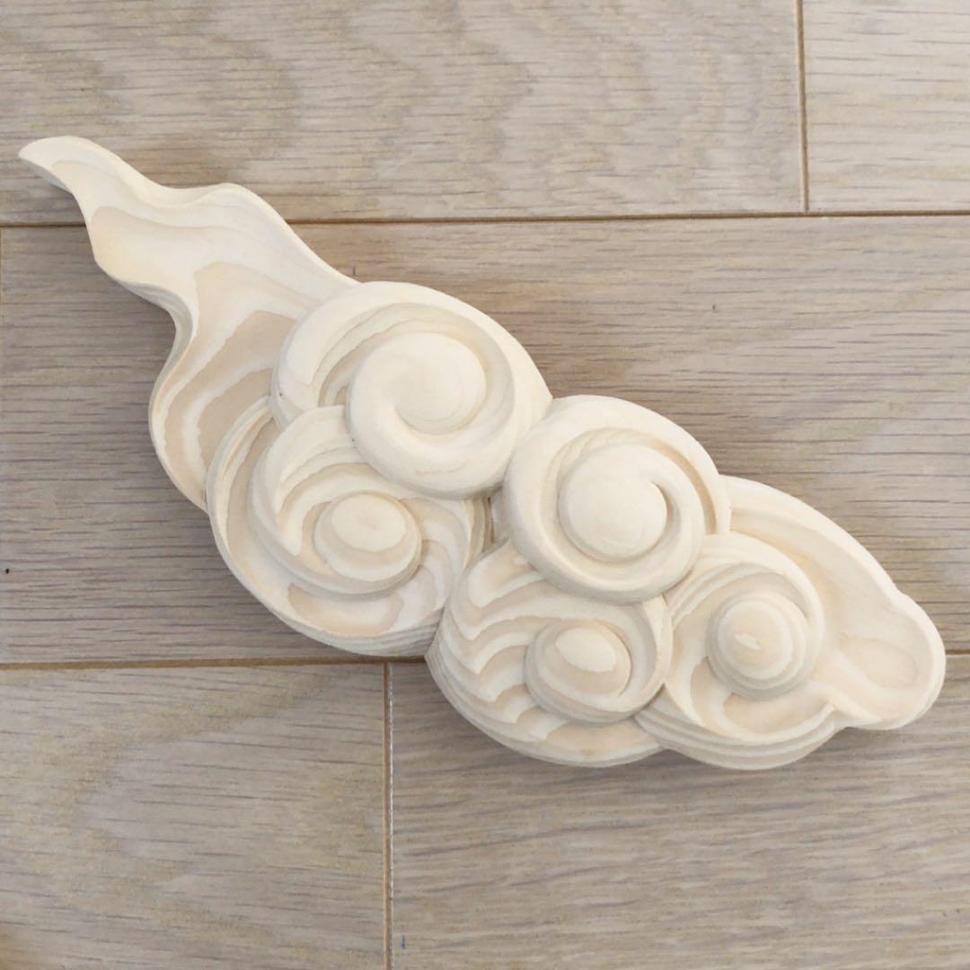 《美品》雲型　神棚　お札置き　檜