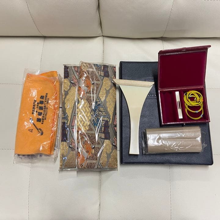 【高級】三味線　金細　紅木　極上品　撥　地唄